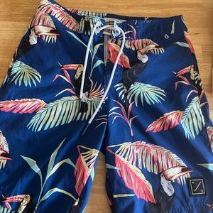 American Eagle board swim trunks